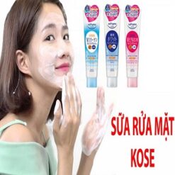 Sữa rửa mặt Kose Softymo White Cleansing Wash 220g Nhật Bản